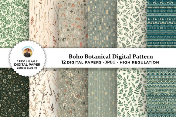 Boho Botanical Digital Patterns: A Comprehensive Evaluation for Crafters