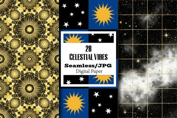 Celestial Vibes Seamless Patterns: A Strategic Asset for Digital and Physical Production Workflows