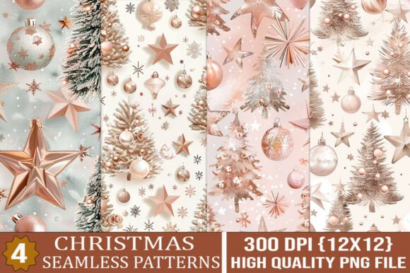 Elegant Christmas Ornament Patterns Pack
