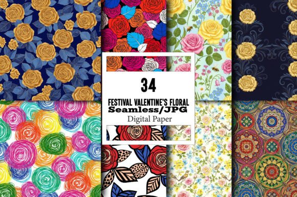 Festival Valentine s Floral Patterns