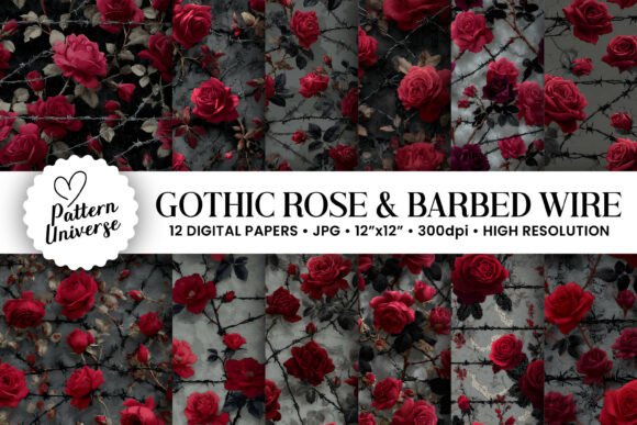 Gothic Roses and Barbed Wire Patterns: A Comprehensive Evaluation for Digital Crafters