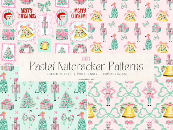 Redefining the Holiday Aesthetic: The Strategic Value of Preppy Pink Christmas Seamless Patterns in Modern Design