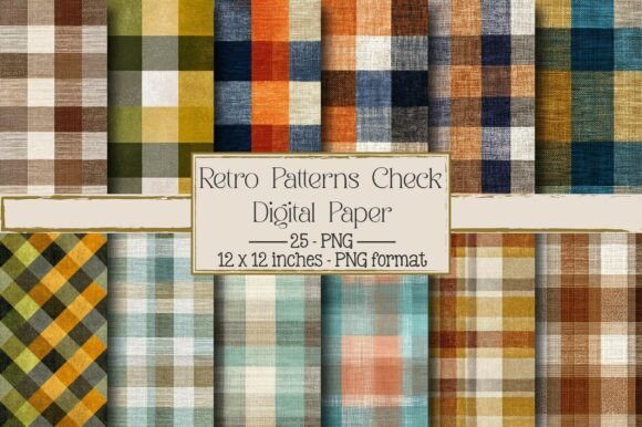 Retro Patterns Check Texture: Integrating Vintage Aesthetics Into Modern Digital Workflows