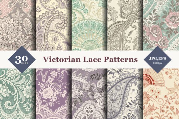 Reviving Heritage Aesthetics: The Strategic Value of Victorian Lace Seamless Patterns 04 in Modern Design