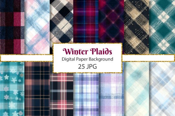 Transform Your Creative Projects with Winter Plaids Digital Patterns