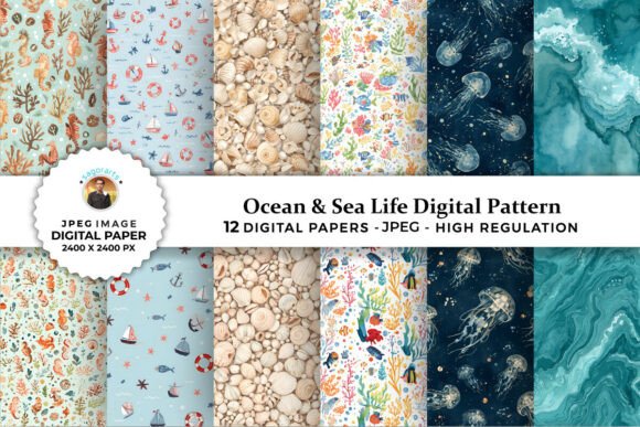 Unlocking Creativity with Ocean Sea Life Digital Patterns: A Complete Guide