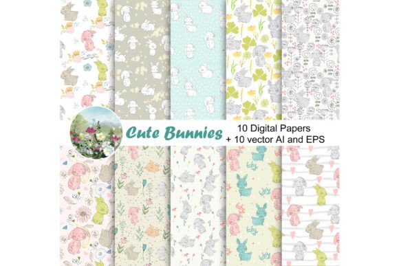 Vector Seamless Patterns with Bunnies: A Strategic Asset for Digital Design and Branding