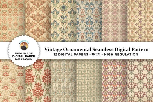 Vintage Ornamental Seamless Patterns for Designers